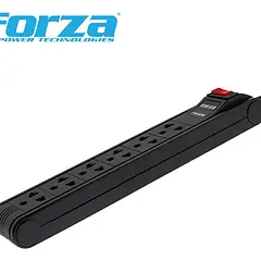 (FPS-005B) Forza - Regleta de Alimentacion de 2400W (6) NEMA Universal 5-15R 110V/220V