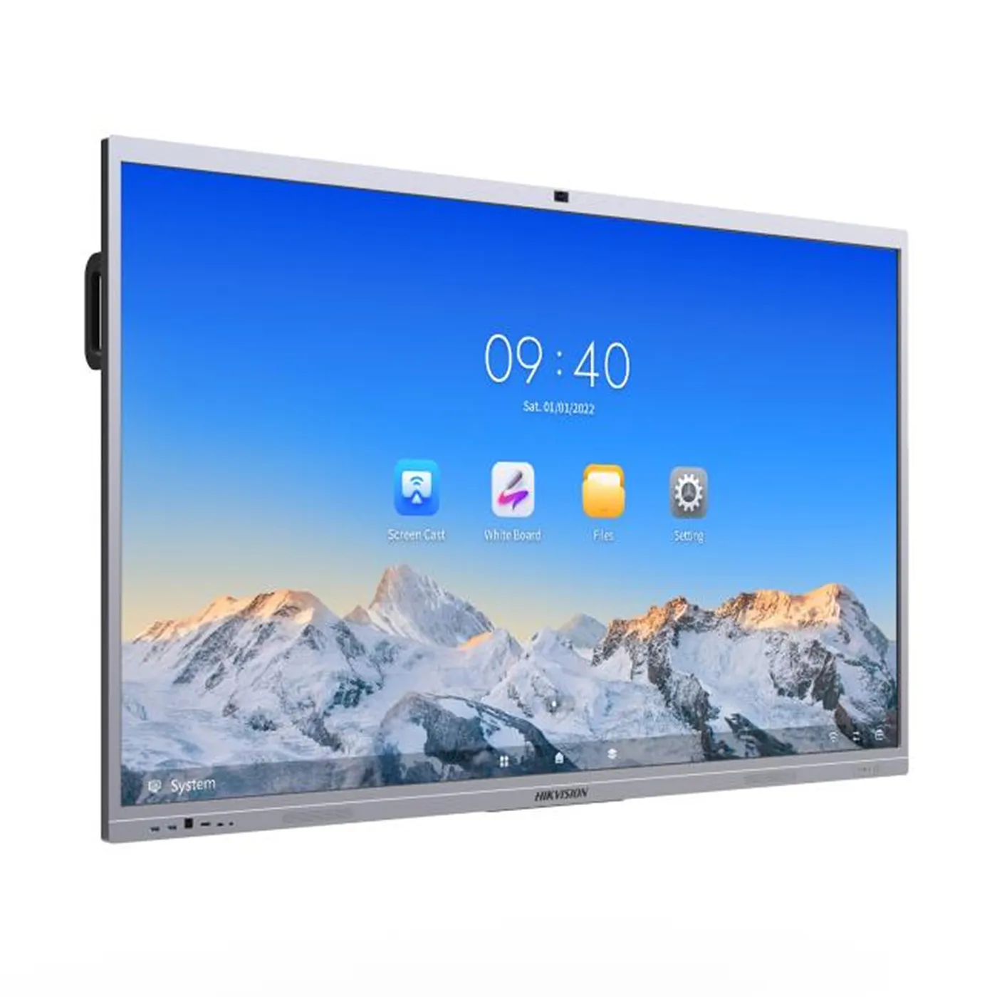 [DS-D5C65RB/B(EDLA)] Hikvision - Pantalla Interactiva Tactil Ultra HD 4K 3840 × 2160 de 65" con Cámara y Microfono [Incluye Base de Pared]
