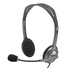 [H111] Logitech - Logitech Auriculares Estéreo H111 con micrófono con Cancelación de Ruido