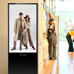[DS-D6055UL-B/S] Hikvision - Pantalla de 55" 4K para Publicidad Digital Base para Piso (Totem) Puertos USB Entrada de Video HDMI y VGA WiFi Altavoz Integrada