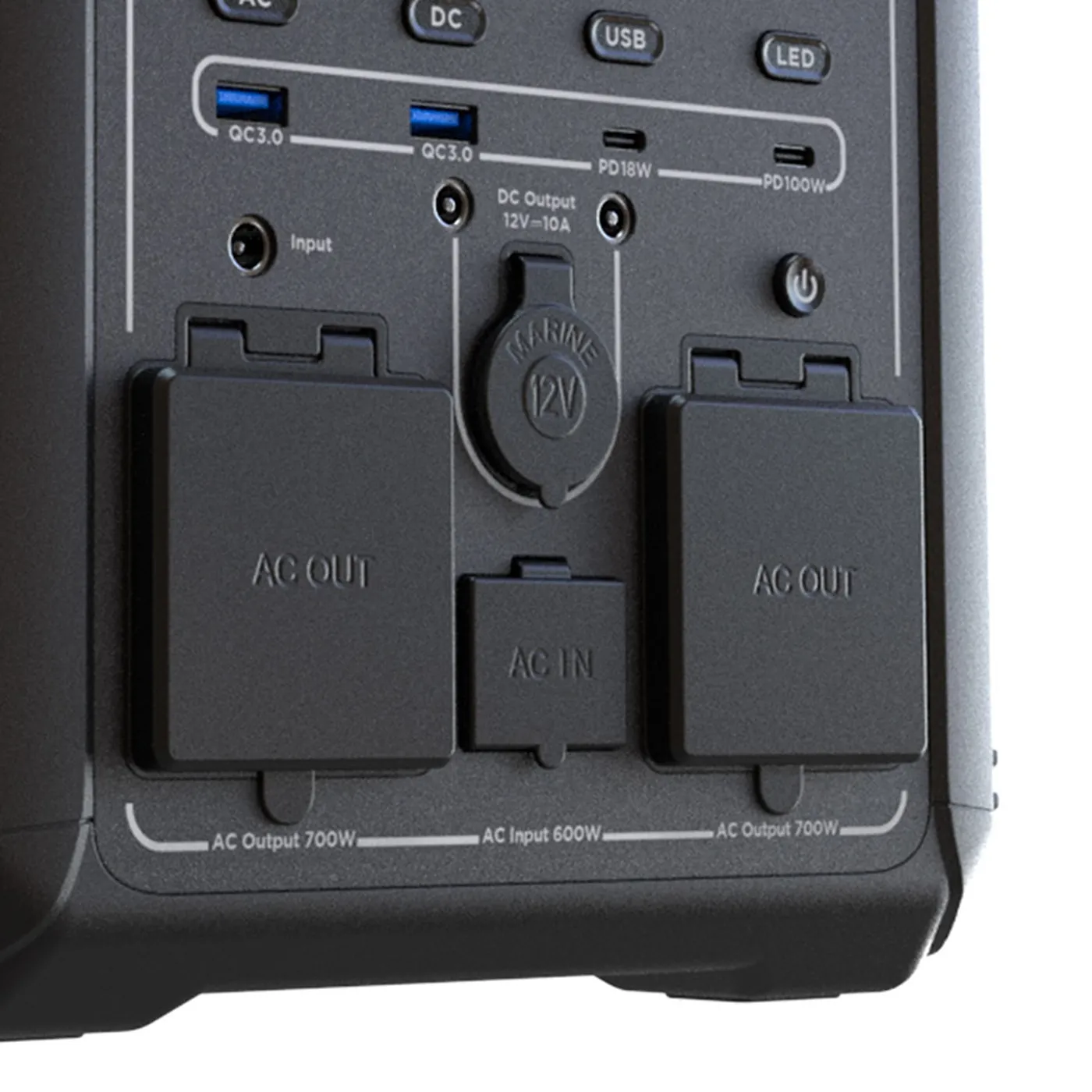 [FPP-T700] Forza - Titan 700W Generador eléctrico portátil 110V/120V 2AC/8DC