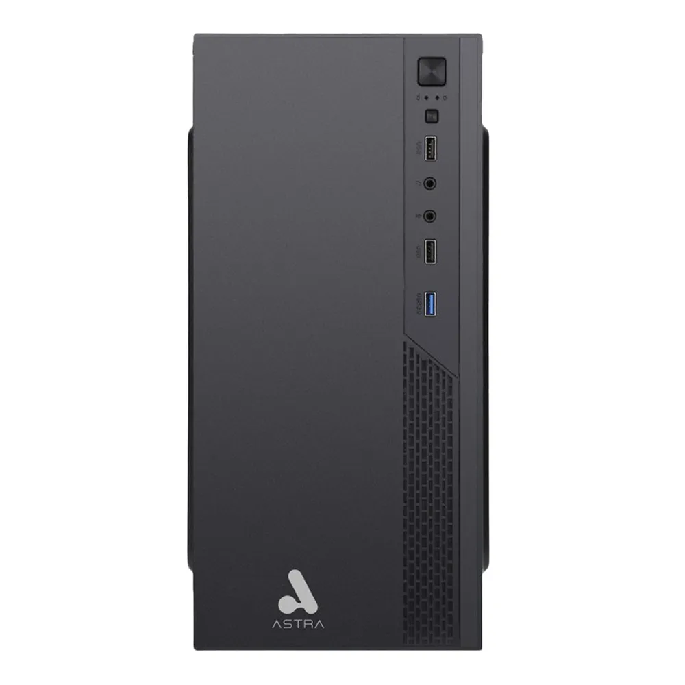 [AS304] Astra - Case Gaming Vidrio Templado 3 Fan RGB [Negro]