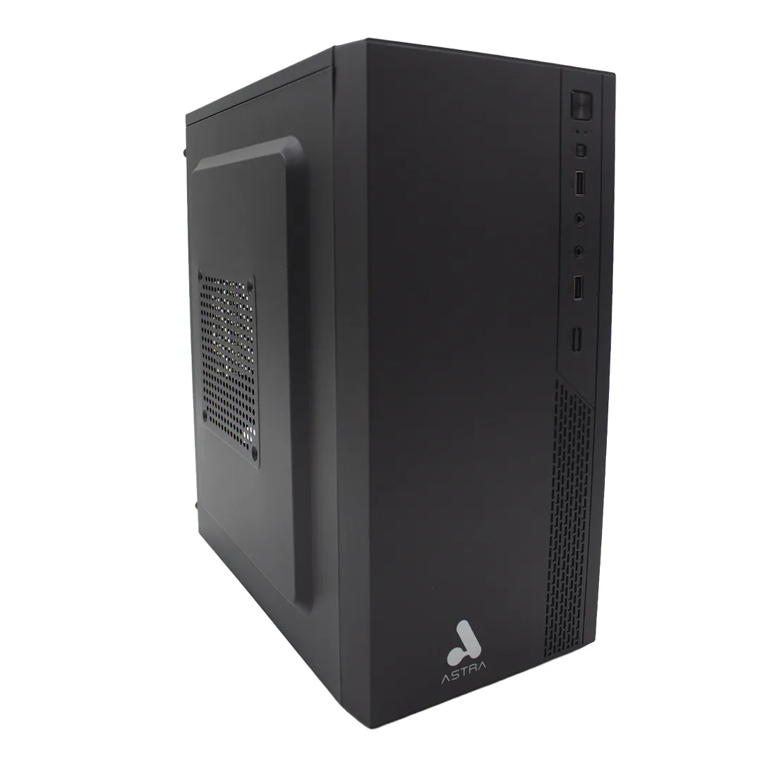 [AS304] Astra - Case Gaming Vidrio Templado 3 Fan RGB [Negro]