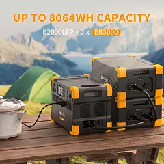 [EB3000-24V] Pecron - Bateria LiFePO4 de Expansion 24V 3072WH 25.6V/120AH Compatible solo con E2000LFP