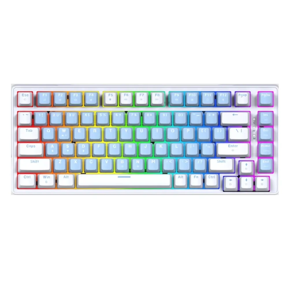 [MK612-BLWH(RS)] Fantech - Teclado Atom X83 Cableado SW Rosie [Ame Azul]