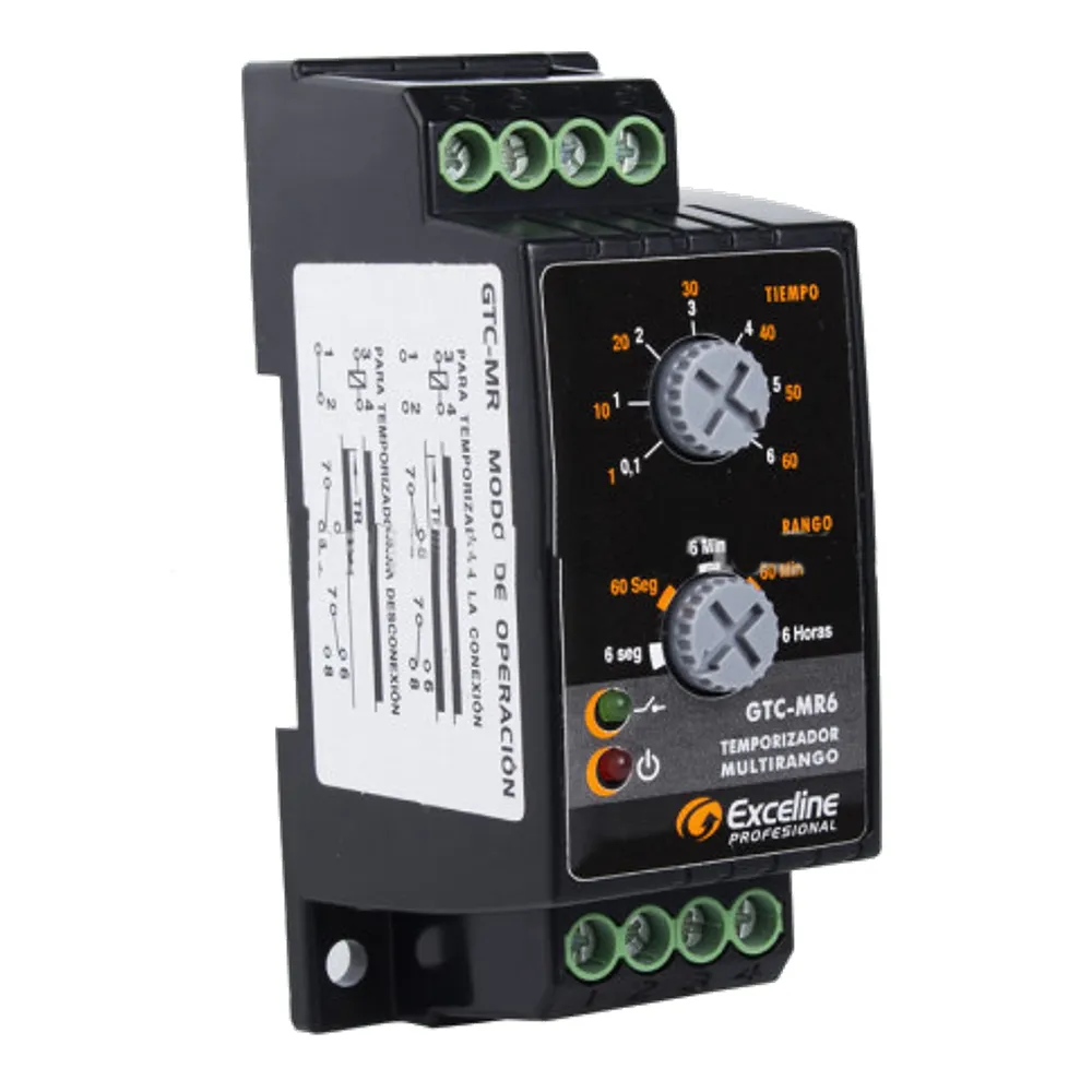 (GTC-MR6) Exceline - Temporizador Multirango 110V/220V