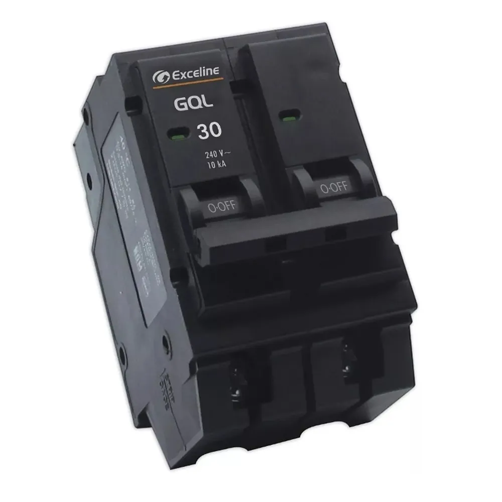 (GQL-30A-2) Exceline - Breaker Enchufable GQL TermoMagnetico 30Amp (2 polos)