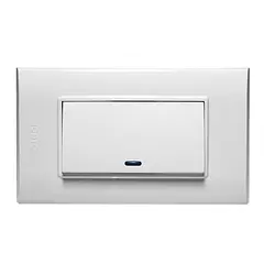 Interruptor Simple Largo Serie B Blanco B512-W Igoto