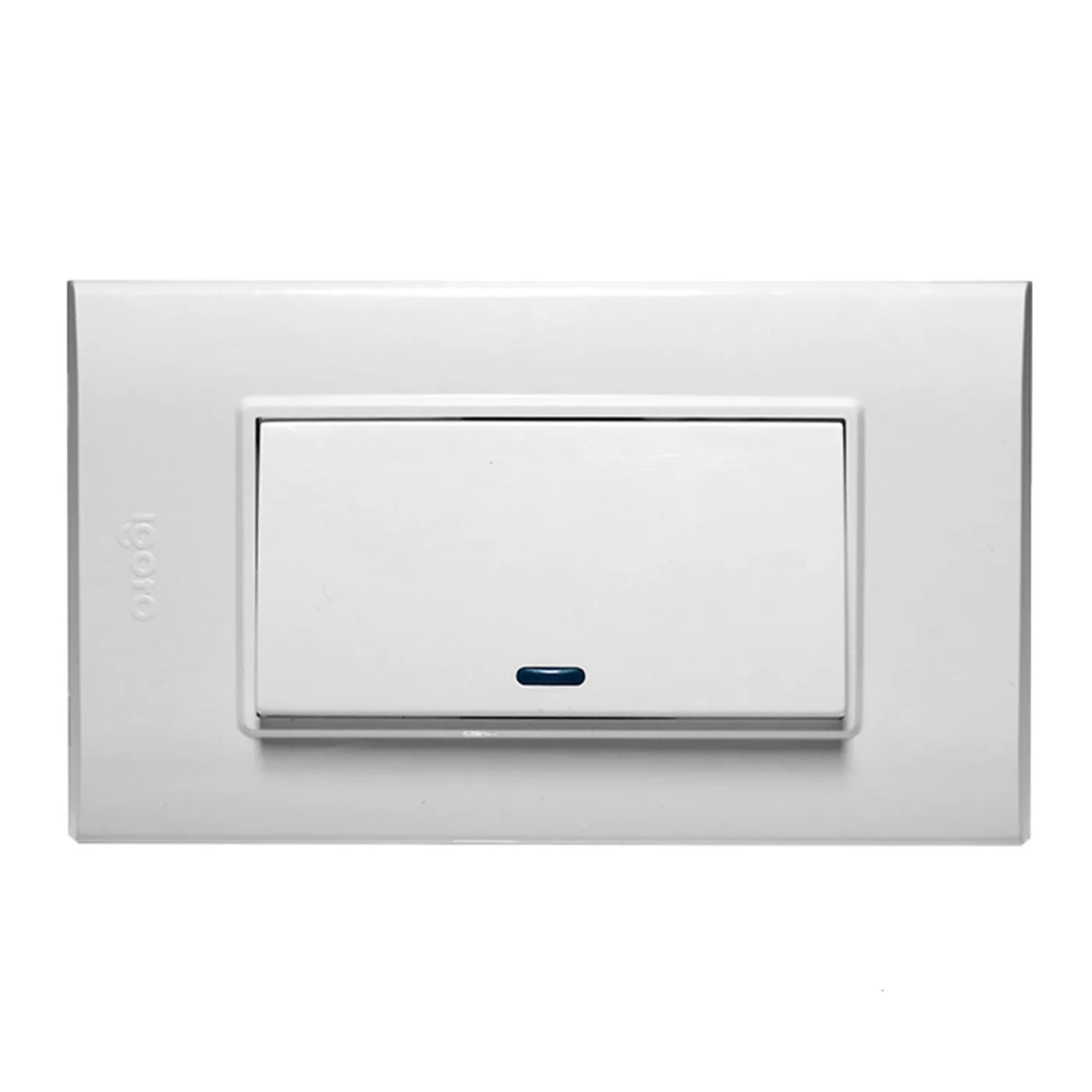 Interruptor Simple Largo Serie B Blanco B512-W Igoto
