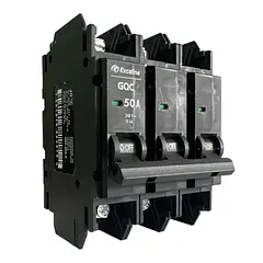 (GQC-50A-3) Exceline - Breaker Superficial GQC TermoMagnetico 50Amp (3 polos)