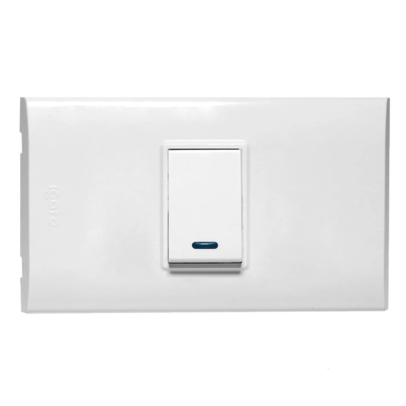 Interruptor Simple Pequeño Serie B Blanco B512S-W Igoto