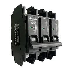 (GQC-40A-3) Exceline - Breaker Superficial GQC TermoMagnetico 40Amp (3 polos)