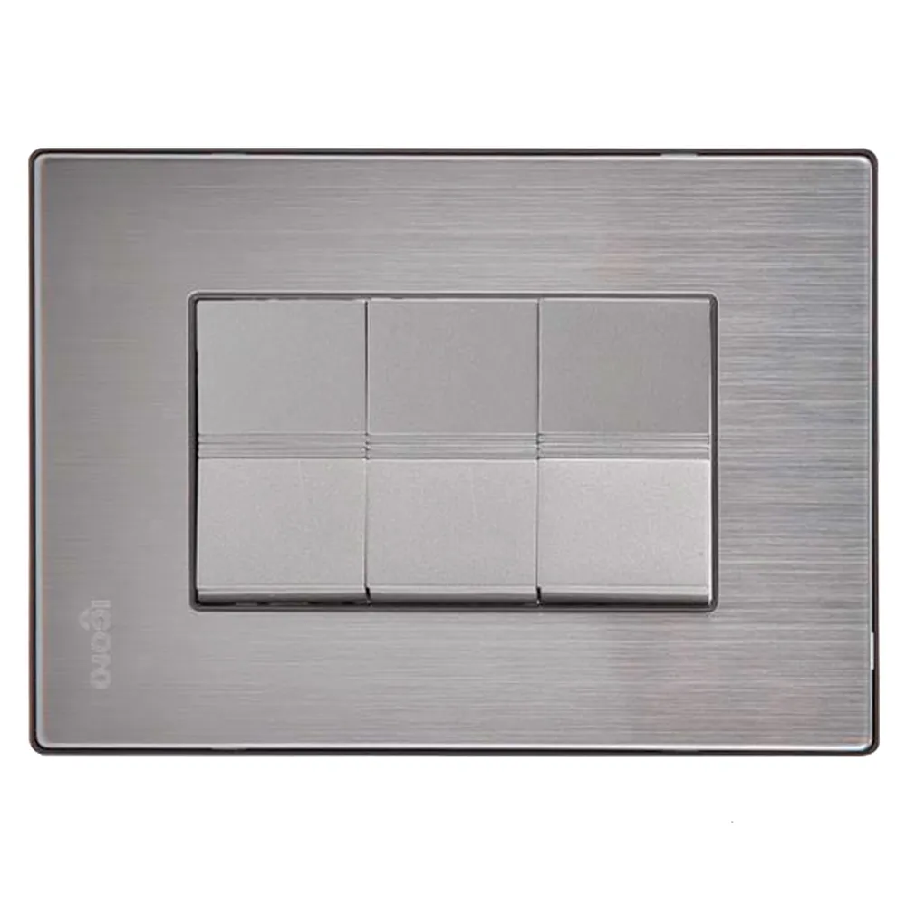Interruptor Triple Serie Inox I516 Igoto