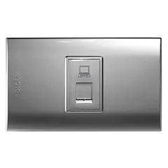 Toma de Red RJ-45 Serie B Plata B408-S Igoto