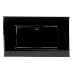 Interruptor Simple Largo Serie B Negro B512-B Igoto