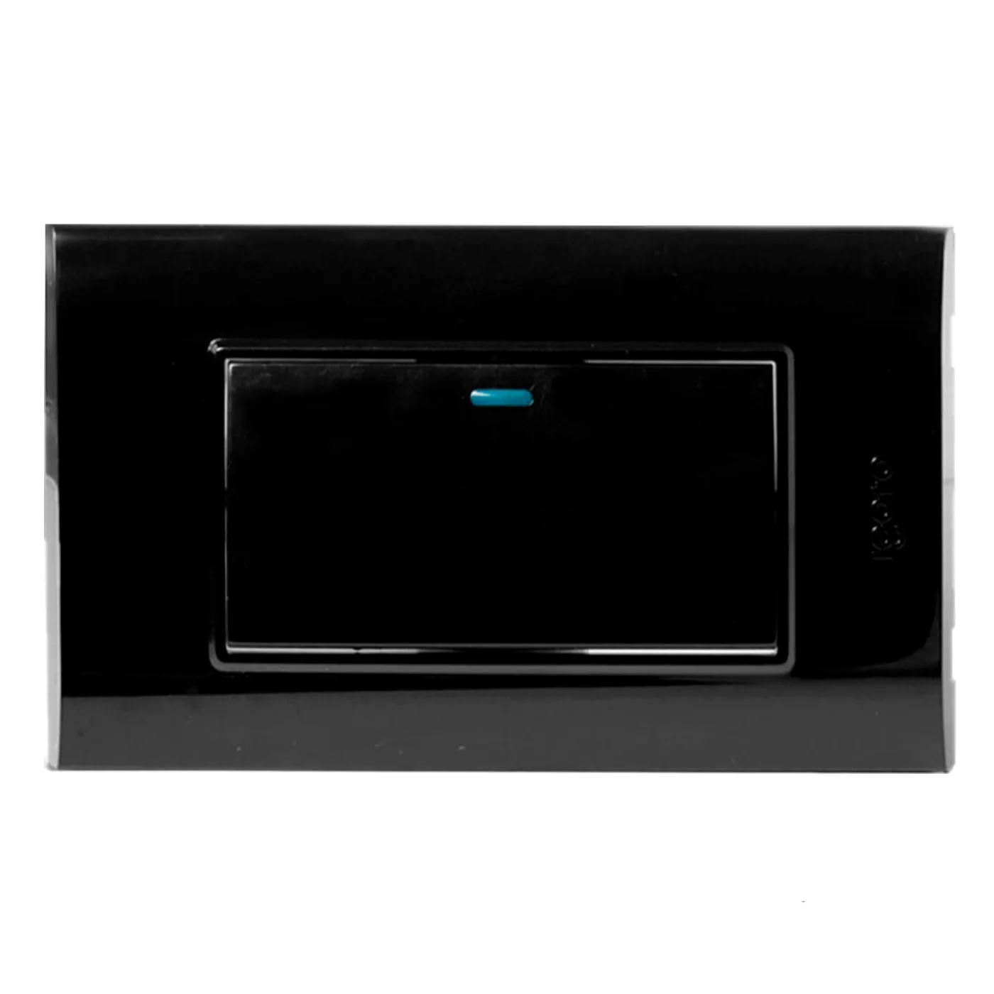 Interruptor Simple Largo Serie B Negro B512-B Igoto