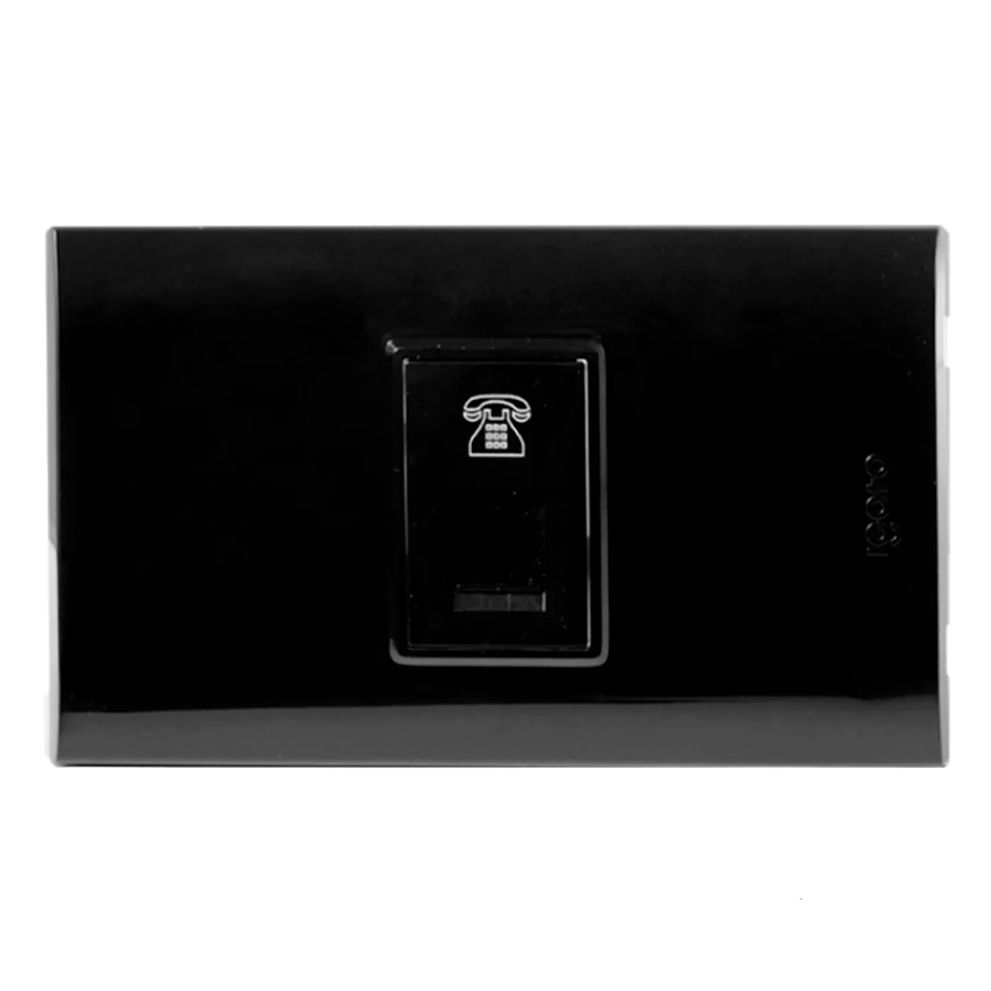 Toma Telefonica Serie B Negro B402-B Igoto