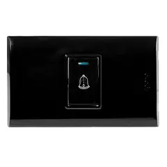 Interruptor Timbre Serie B Negro B5401-B Igoto