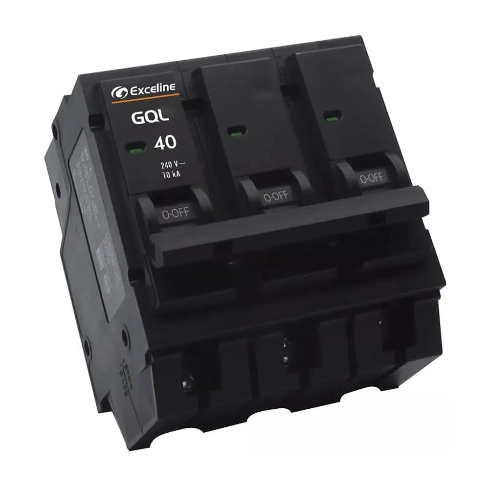 (GQL-40A-3) Exceline - Breaker Enchufable GQL TermoMagnetico 40Amp (3 polos)