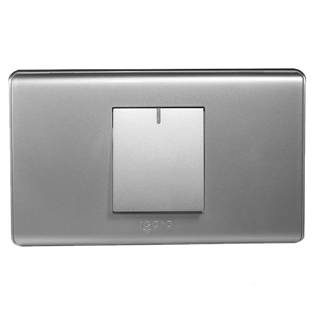 Interruptor Simple Pequeño Serie A Plata A2012-S Igoto