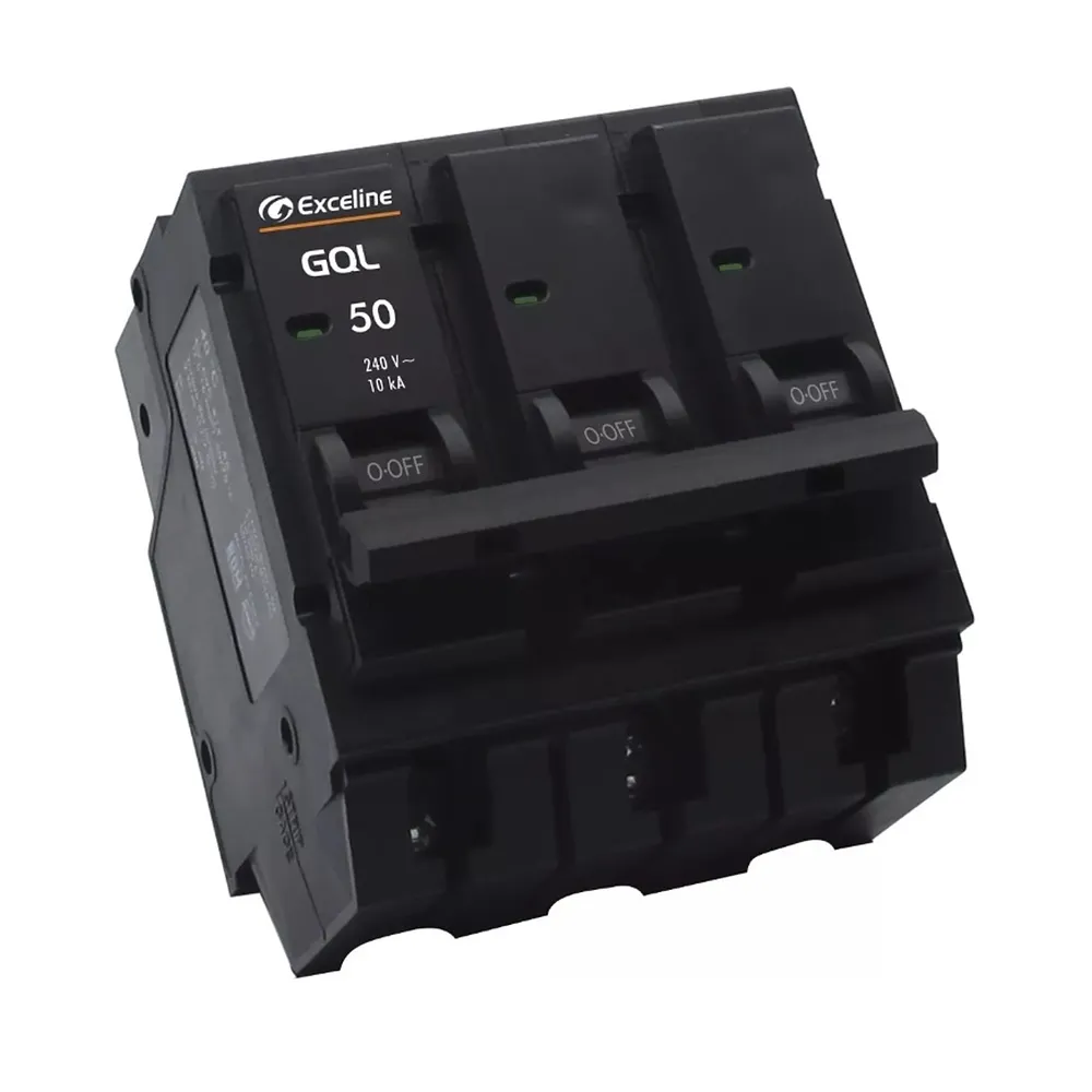(GQL-50A-3) Exceline - Breaker Enchufable GQL TermoMagnetico 50Amp (3 polos)