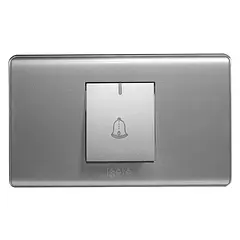 Interruptor Timbre Serie A Plata A2091-S Igoto