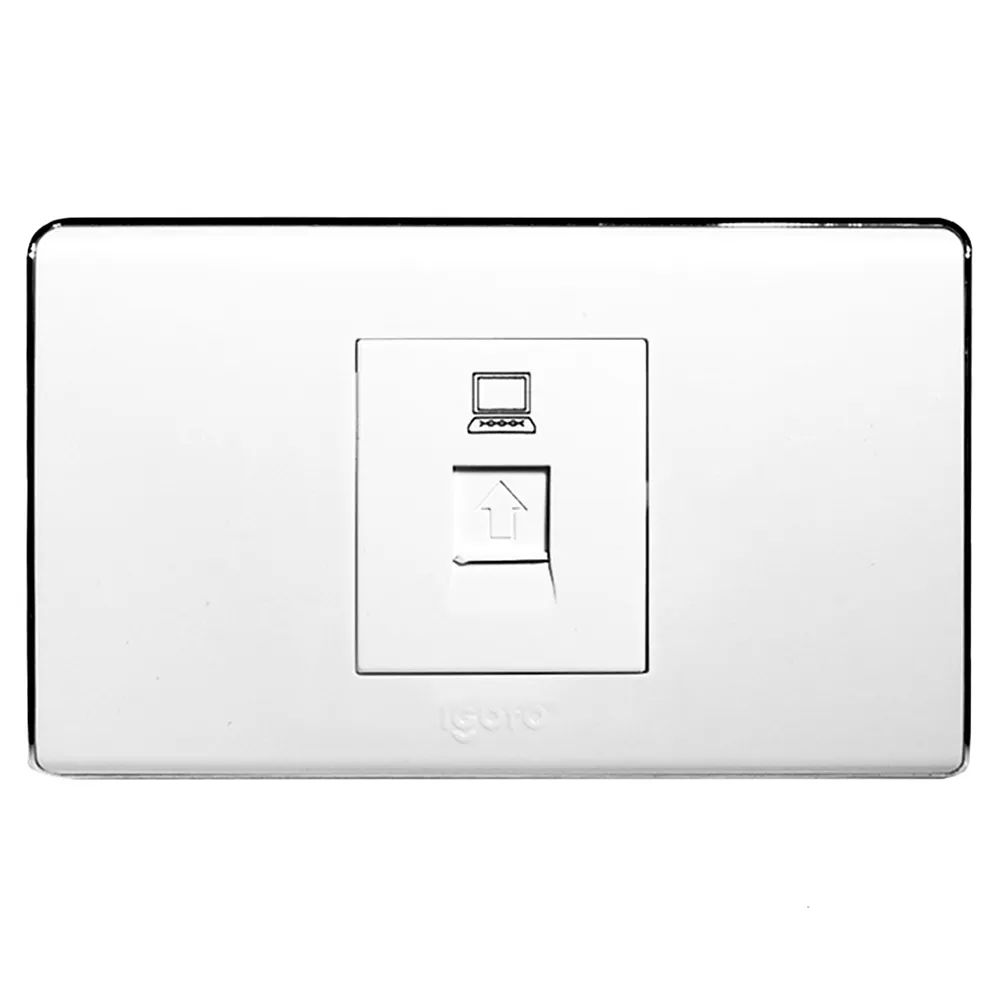 Toma de Red RJ-45 Serie A Blanco A6073 Igoto