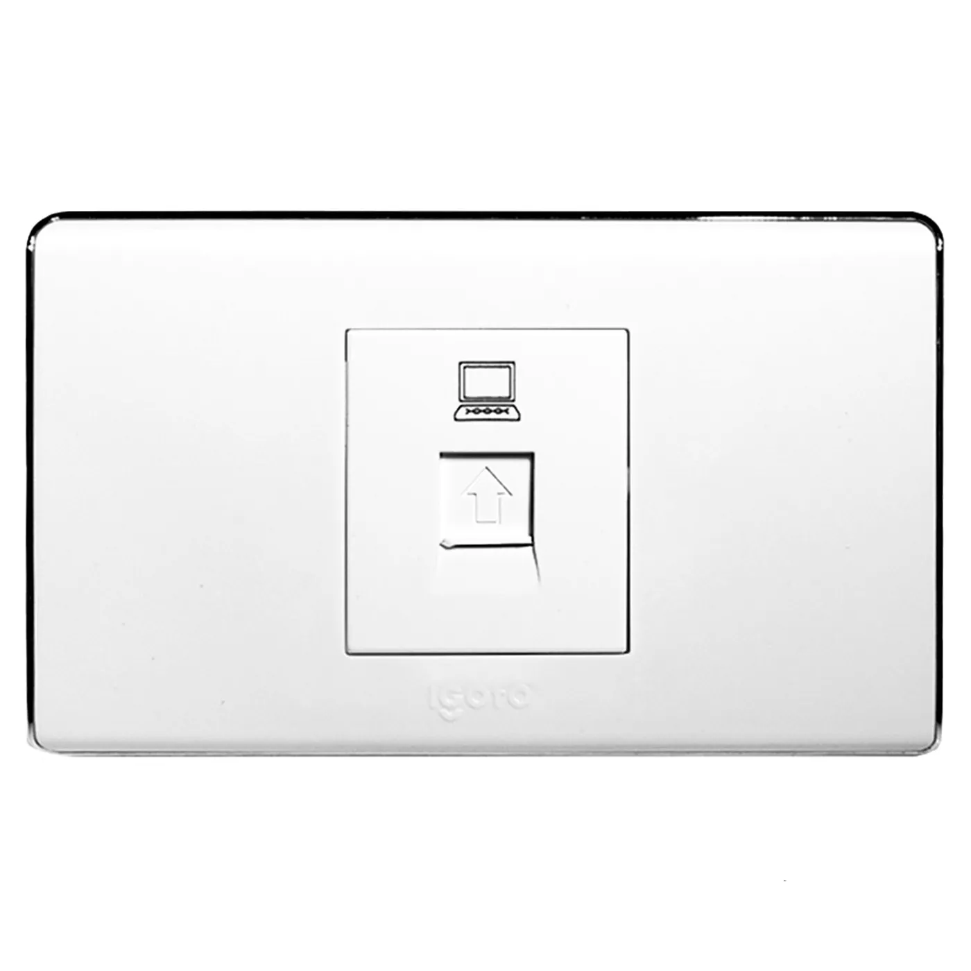 Toma de Red RJ-45 Serie A Blanco A6073 Igoto