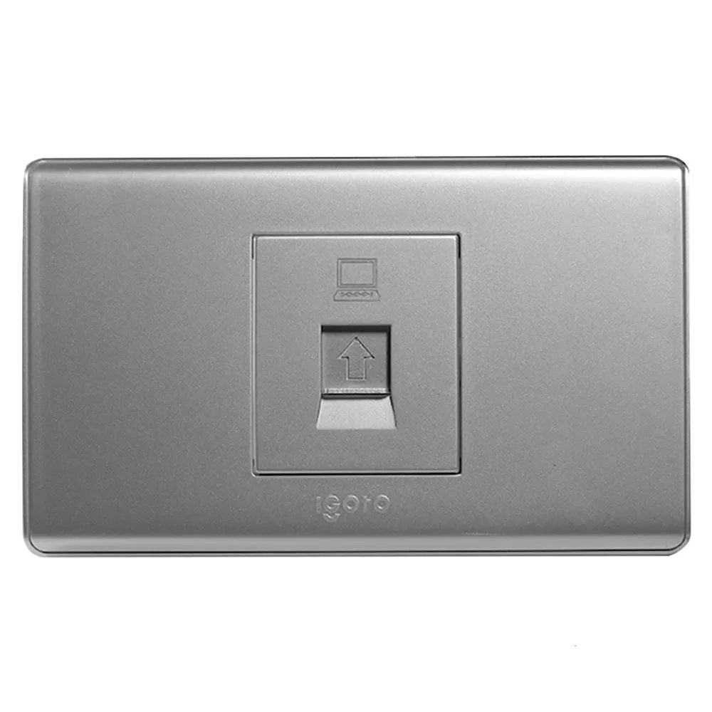 Toma de Red RJ-45 Serie A Plata A2073-S Igoto