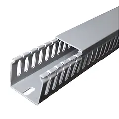 [ATY-CR6080G] Beconnect - Canaleta Ranurada 60x80x2000 Gris [Unidad]