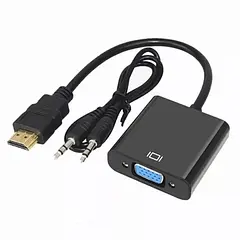 Convertidor Video HDMI Macho a VGA-H C/Audio