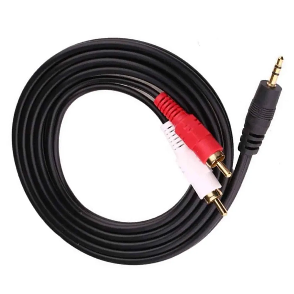 Cable Audio Plug 3.5mm a RCA (5 Metros)