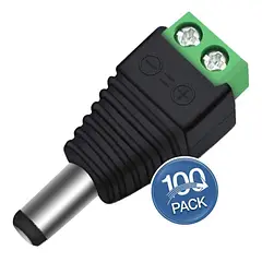 [STC-DCM-100] STC - Conector 12V Macho 2.1mm [100 Unidades]