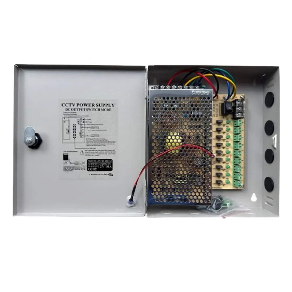 [WP-FDP9C-10AMP] Wireplus - Fuente de Alimentación/Poder 9 Canales 12V 10Amp