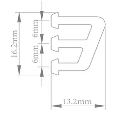 DHI-ESL-BA03] Dahua - Carril Adaptador de Angulo [16.2x13.2x23mm] Material PC