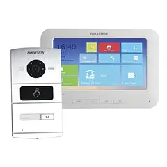 (DS-KIS601) Hikvision - Kit de Videoportero IP con Pantalla LCD a Color de 7"