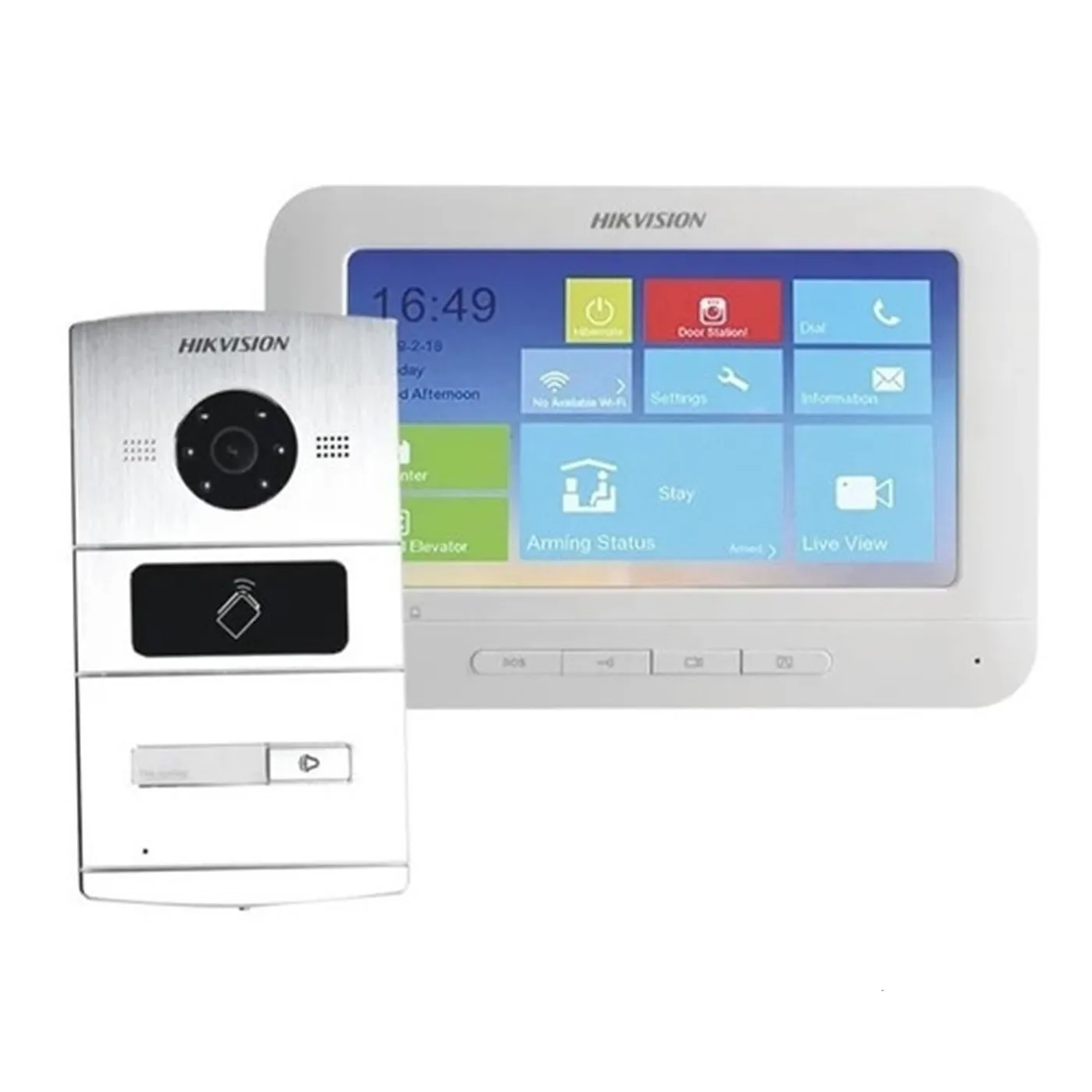 (DS-KIS601) Hikvision - Kit de Videoportero IP con Pantalla LCD a Color de 7"