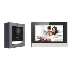 [DS-KIS602(B)] Hikvision - Kit de Videoportero IP con Pantalla LCD a Color de 7"