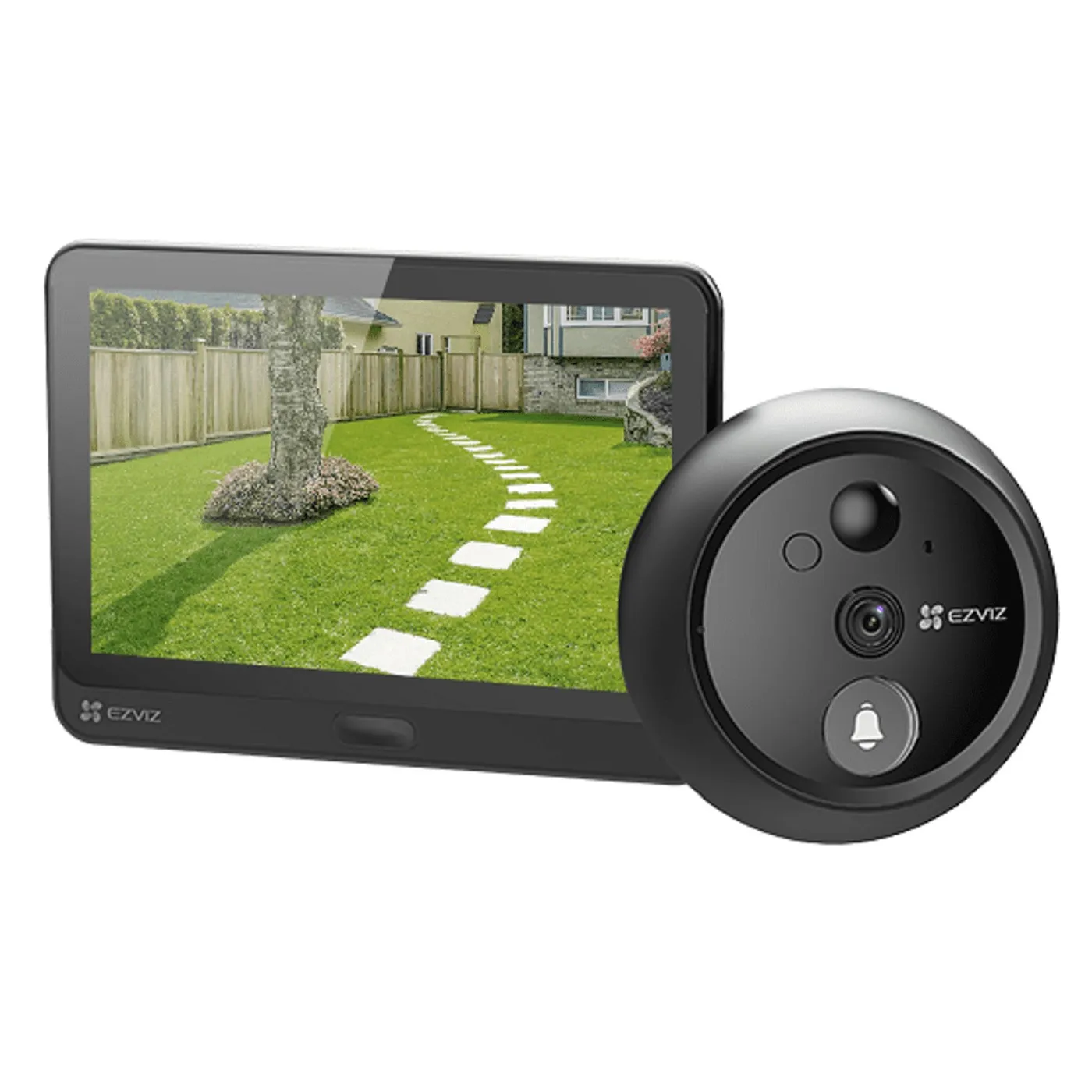 [CS-HP4-R100-6E2WPFBS] Ezviz - Timbre Inteligente Video Portero Inalambrico con Bateria 1080P [2MP] Pantalla 4.3" Interior Serie H