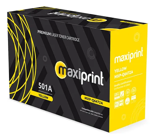 Toner Maxiprint Compatible HP Yellow Q6472A