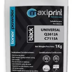 Polvo Toner Maxiprint Compatible HP Negro (Recarga) 12A 15A