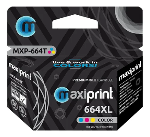 Cartucho Tinta Maxiprint Color 664XL