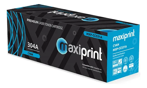 Toner Maxiprint Compatible HP Cyan CC531A CE411A CF381A 118C