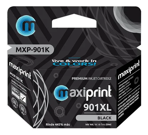 Cartucho Tinta Maxiprint Negro 901XL