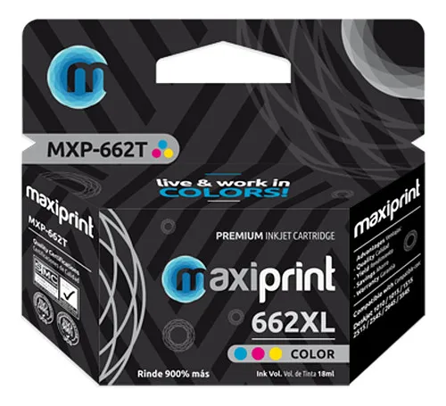 Cartucho Tinta Maxiprint Color 662XL