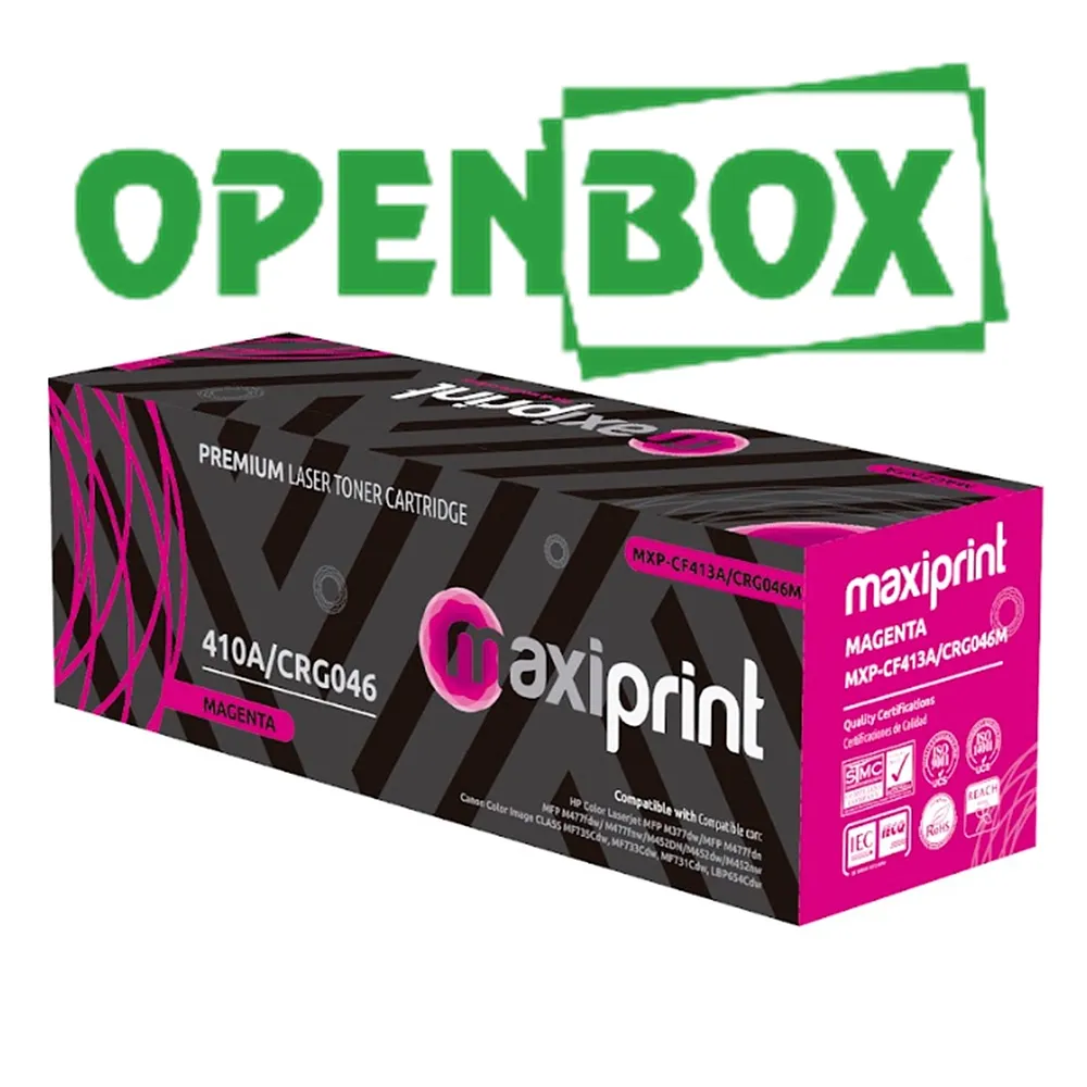Toner Maxiprint Compatible HP Magenta CF413A Canon CRG046M