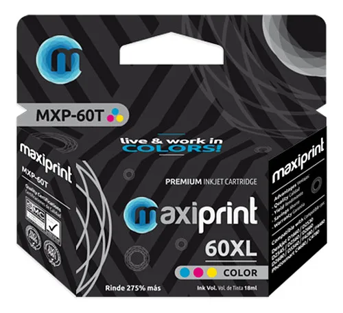 Cartucho Tinta Maxiprint Color 60XL