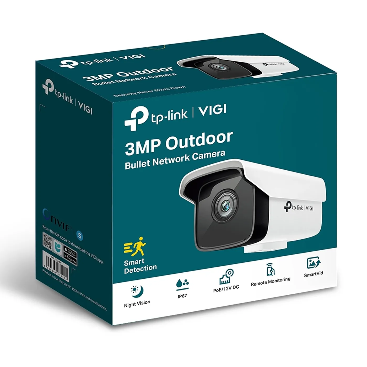 (C300HP-6) Vigi by TP-Link - Camara Bullet IP POE HD (3MP) Lente 6mm