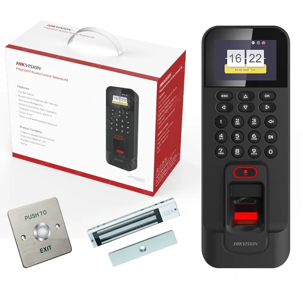(DS-KAS261) Hikvision - Kit Control Acceso (Control Acceso, Cerradura, Base y Boton)