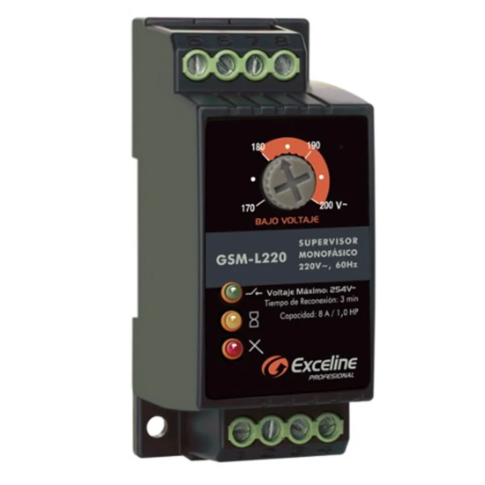 (GSM-L220) Exceline - Supervisor Monofasico 220V (Bornera)